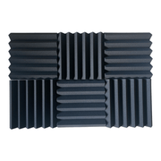 Wedge Acoustic Foam Black 30cm (6 Pack) | Hush Echo