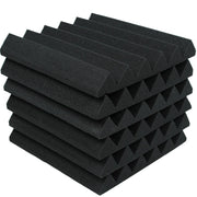 Wedge Acoustic Foam Black 30cm (6 Pack) | Hush Echo