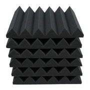 Wedge Acoustic Foam Black 30cm (6 Pack) | Hush Echo